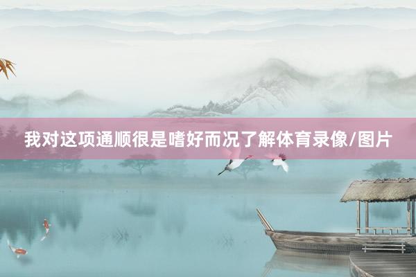 我对这项通顺很是嗜好而况了解体育录像/图片